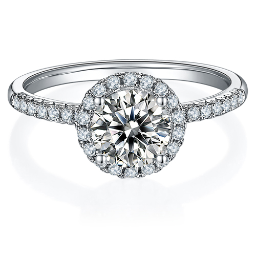 Jecceia halo Diamond Engagement Ring